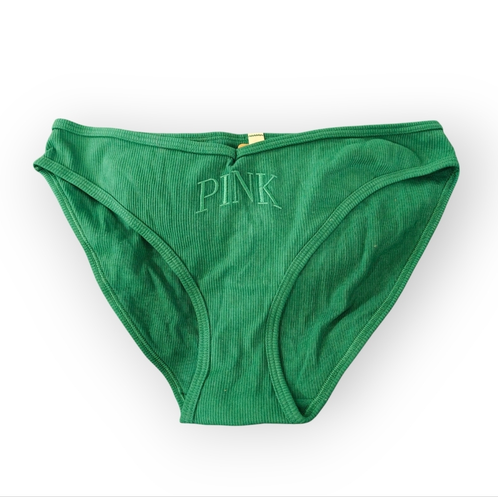 New PINK Victoria's Secret Green Cheeky Panties Cotton Underwear Size XL